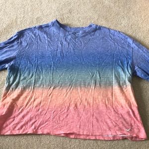 Hollister cropped long sleeve shirt
